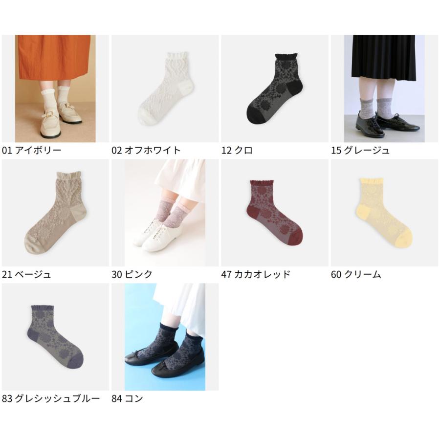 靴下屋 Newフロート 花冠 ドッ トショートソックス 靴下 タビオ Tabio