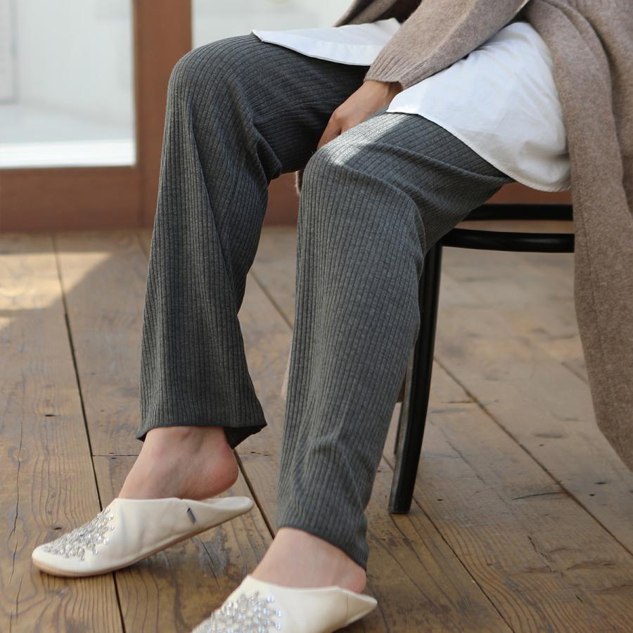 靴下屋 レディース 靴下 裏起毛リブレギンス 11分丈 タビオ 日本製