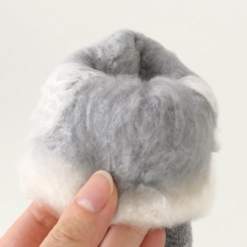 靴下屋 キッズ 靴下 裏起毛ホイップムートン風ソックス 13〜15cm