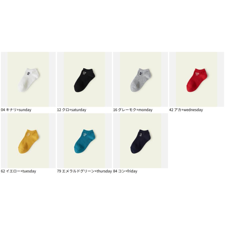 靴下屋 キッズ 靴下 Mighty Soxer1週間刺繍スニーカー用ソックス 13.0