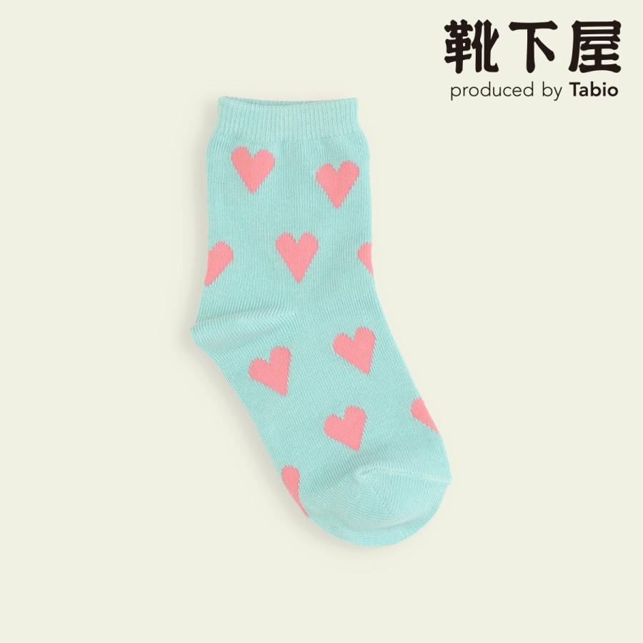 靴下屋 キッズ 靴下 Mighty Soxerハート柄ショートソックス M寸 16.0