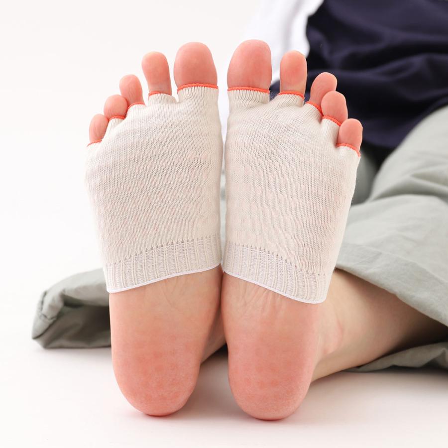 タビオ レッグラボ レディース 靴下 TABIO LEG LABO ツボ押し 指切り