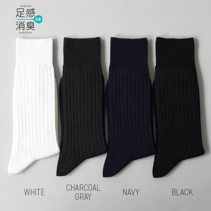 Tabio（タビオ） メンズ 靴下 Tabio MEN 足感消臭 リブレギュラー丈