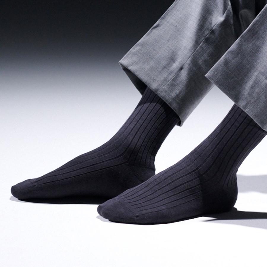 Tabio（タビオ） メンズ 靴下 Tabio MEN 足感消臭 リブレギュラー丈