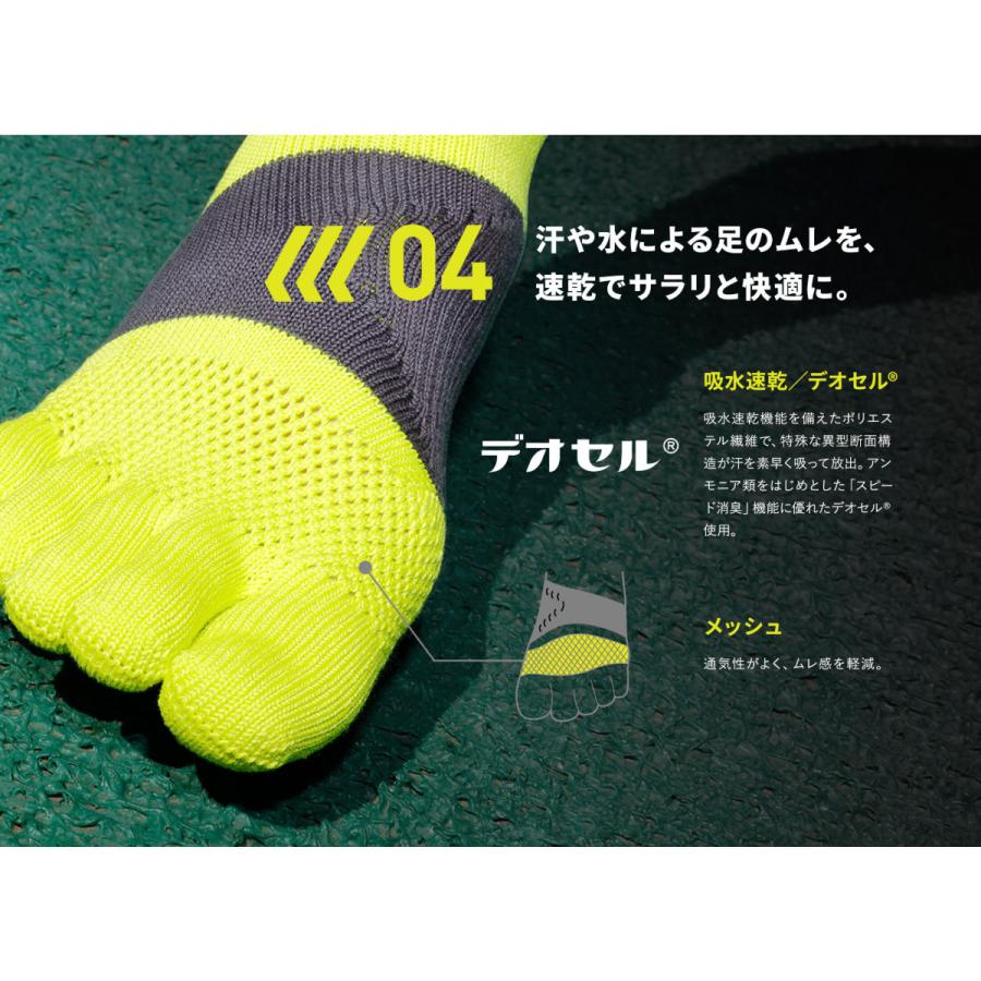TABIO SPORTS（タビオスポーツ） レディース 靴下 レーシングラン 五本