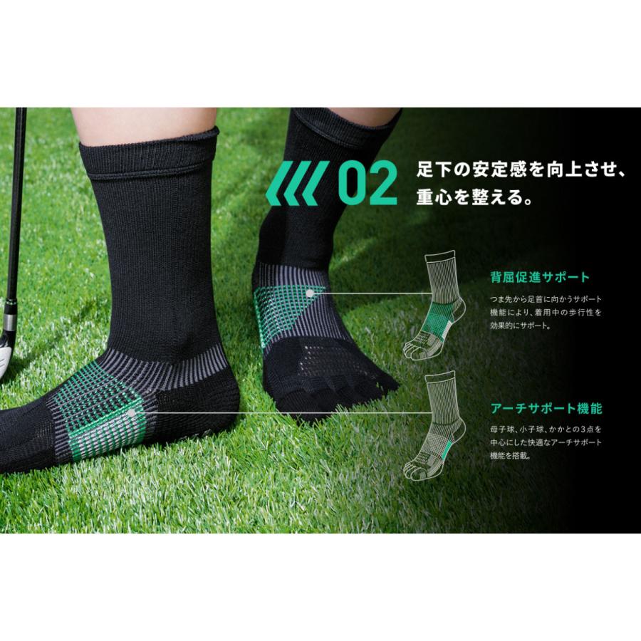 TABIO SPORTS（タビオスポーツ） メンズ 靴下 ゴルフ スピニング