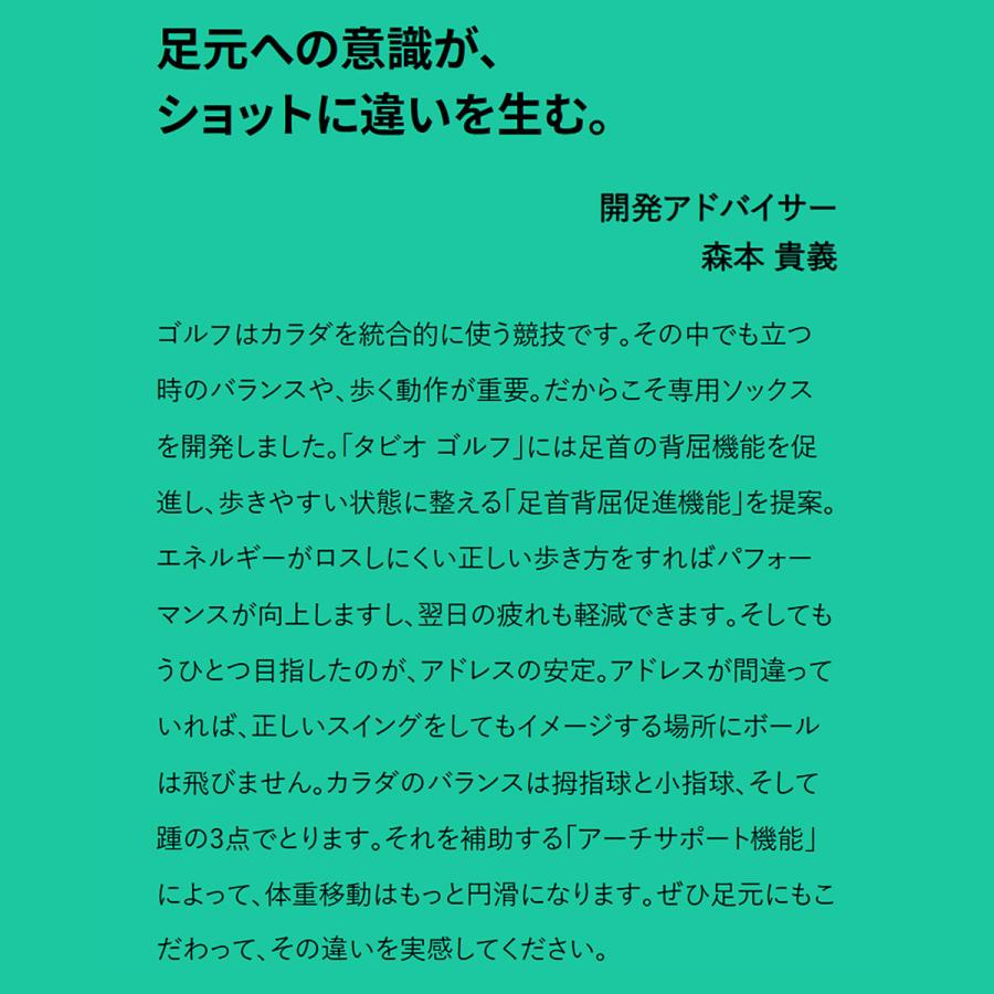 TABIO SPORTS（タビオスポーツ） メンズ 靴下 ゴルフ スピニング