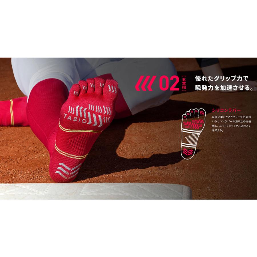 TABIO SPORTS（タビオスポーツ） メンズ 靴下 ベースボール 五本指