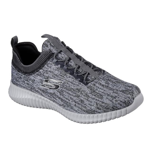 SKECHERS [スケッチャーズ][メンズ] ELITE FLEX - HARTNELL 52642-GYBK GRAY/BLACK｜kutu-matuya｜02