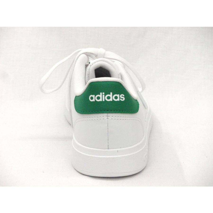 adidas（アディダス） レディーススニーカー adidas ID3889 ホワイト/グリーン ジュニアスニーカー ADVANCOURT ...