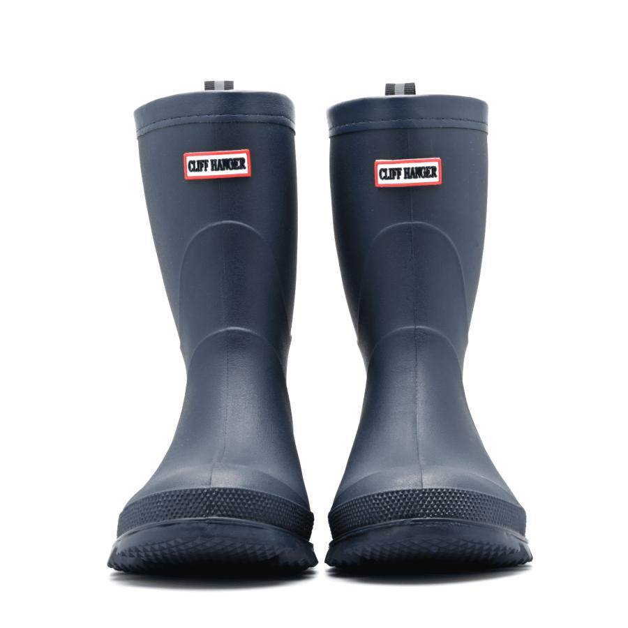 ジュニア レインブーツ 防水 長靴 男の子 ブラック ネイビー 靴