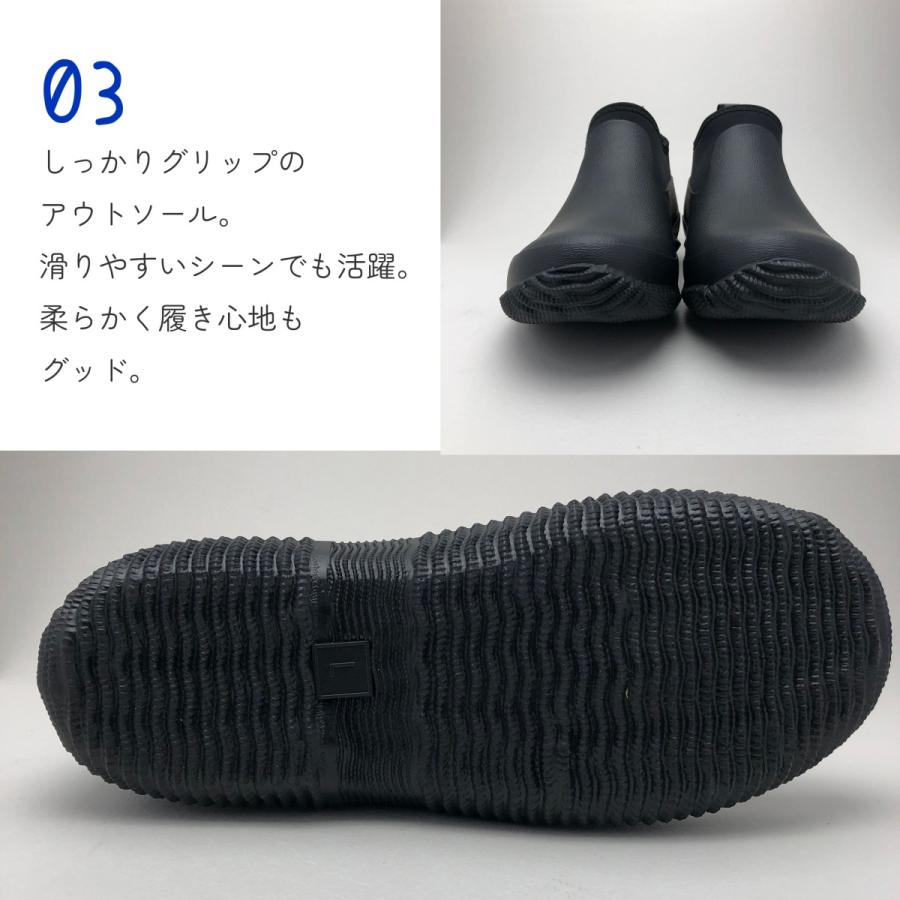 レインブーツ メンズ ラバー ネオプレーン 防水 伸縮 滑りにくい