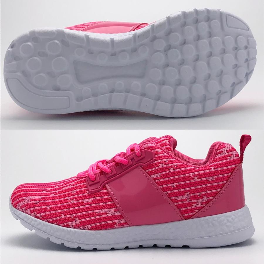 スニーカー ジュニア スポーツシューズ ガールズ 軽量 屈曲 ニット