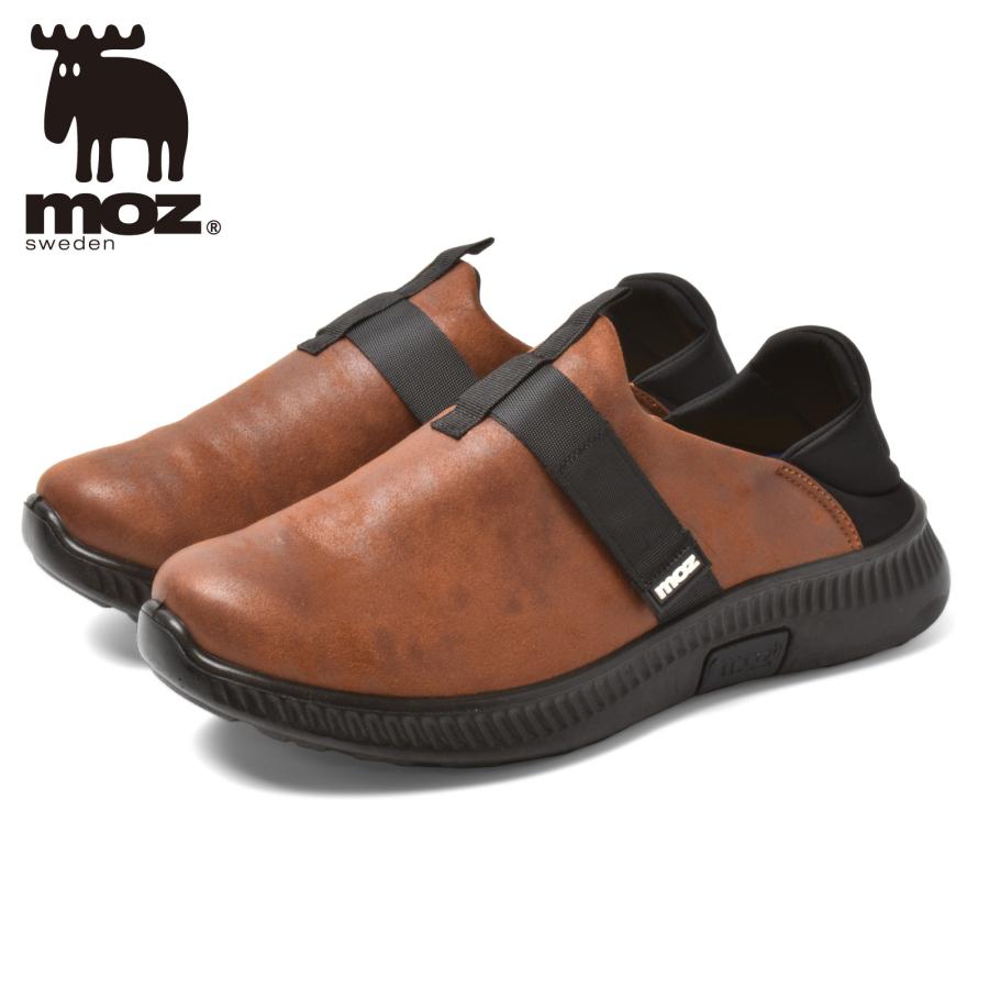 moz（モズ） スリッポン スニーカー 2way メンズ フェイクレザー 低