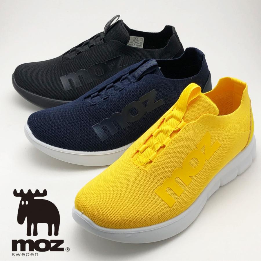 Moz モズ 22春夏 新作 メンズ スニーカー ニット ソフト クッション 低反発 屈曲 ブラック ネイビー イエロー 靴 2224 Moz 2224 靴工房あきまい 通販 Yahoo ショッピング