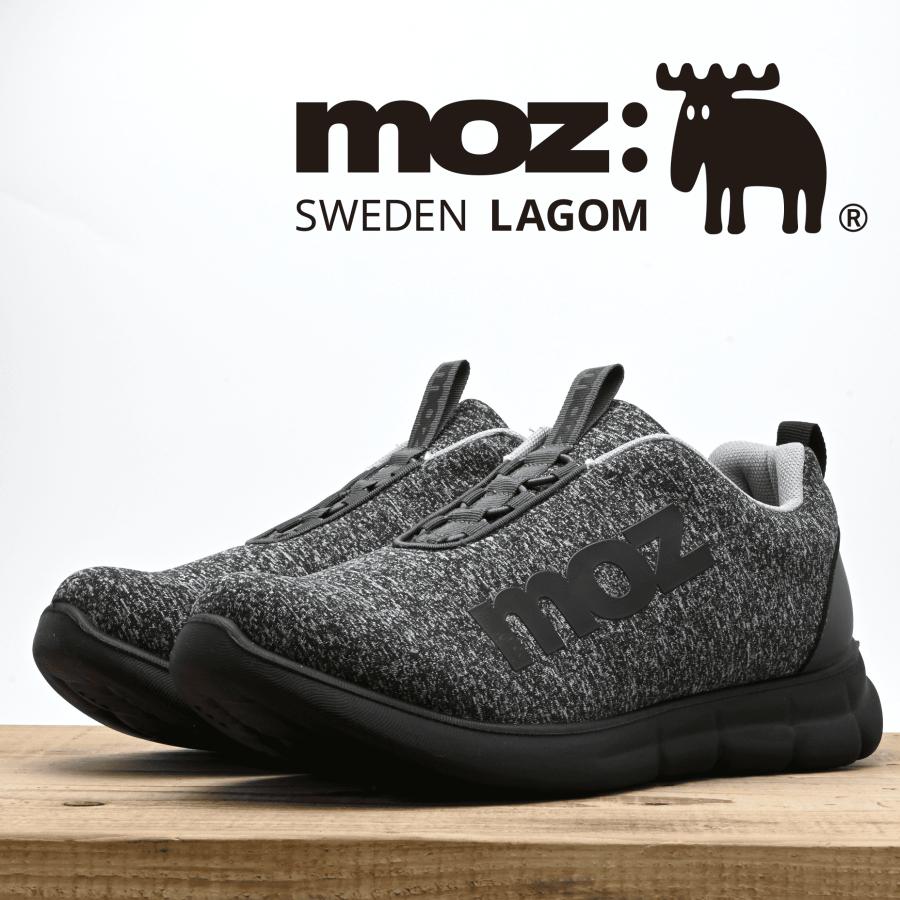 moz（モズ） メンズ スリッポン スニーカー スウェット素材 低反発