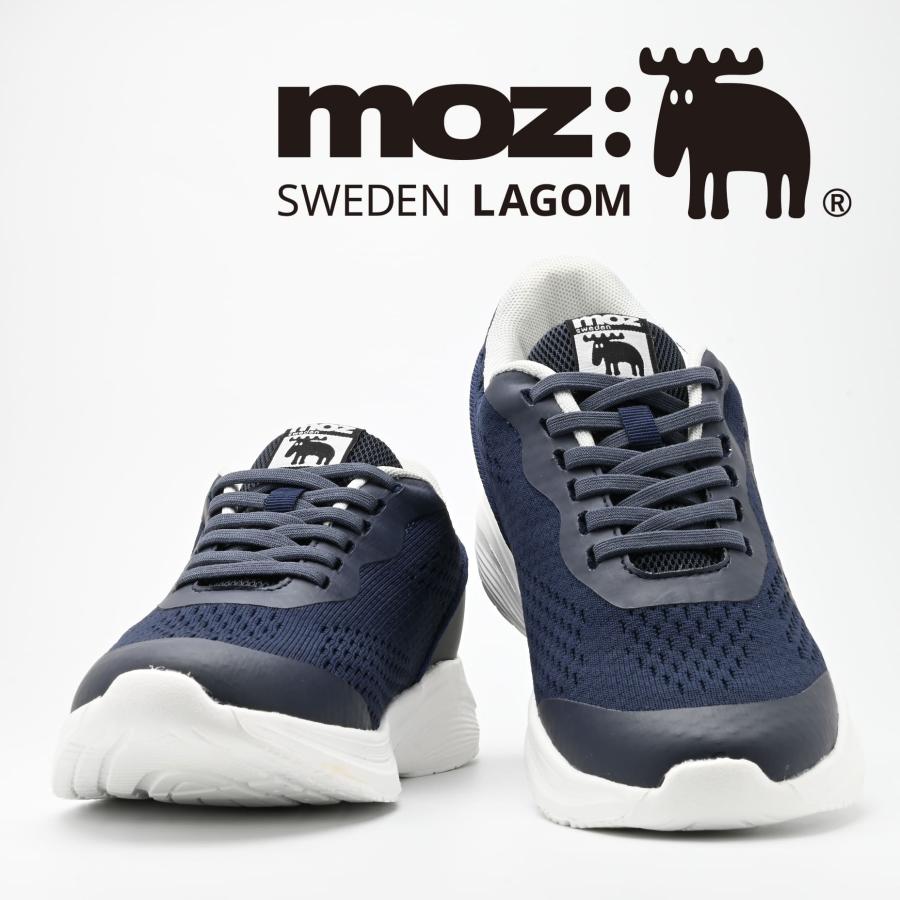  Mushers サイズ2 青 4足セット moz（モズ） ハンズフリー スニーカー メンズ 軽量 ブレ軽減 moz 5272