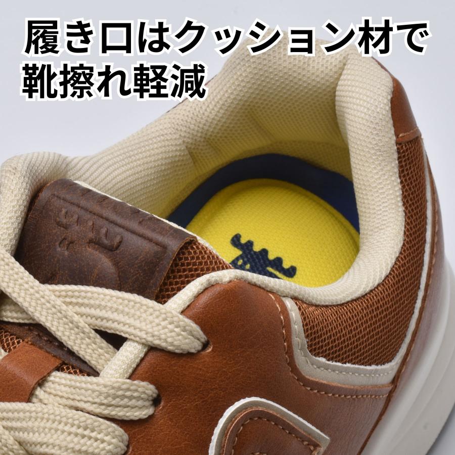 moz（モズ） メンズスニーカー 防水 クッションインソール 黒 ブラック