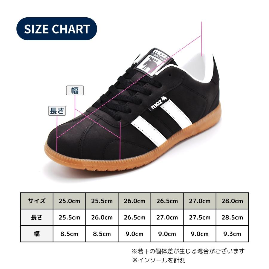 moz（モズ） メンズ スニーカー 軽量 3E相当 クッションインソール