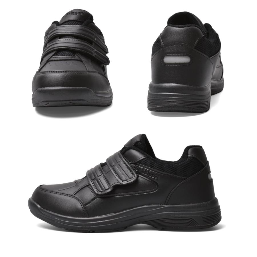 レディース スニーカー マジック 軽量 幅広 3E 反射材 通勤 通学 作業