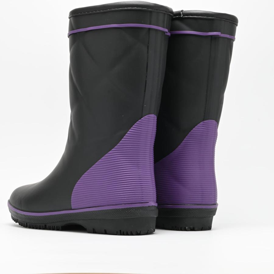 レディース レインブーツ 婦人 長靴 レインシューズ 防寒 ピンスパイク