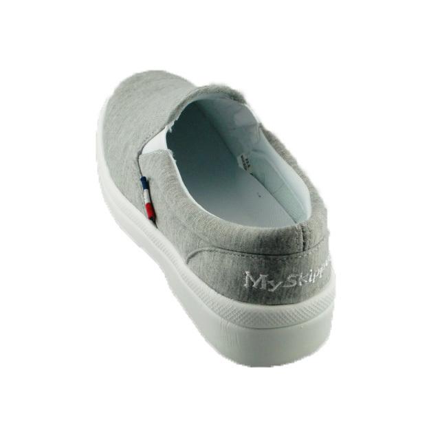 レディース スリッポン ゴム付き 軽量 滑りにくい グレー ネイビー