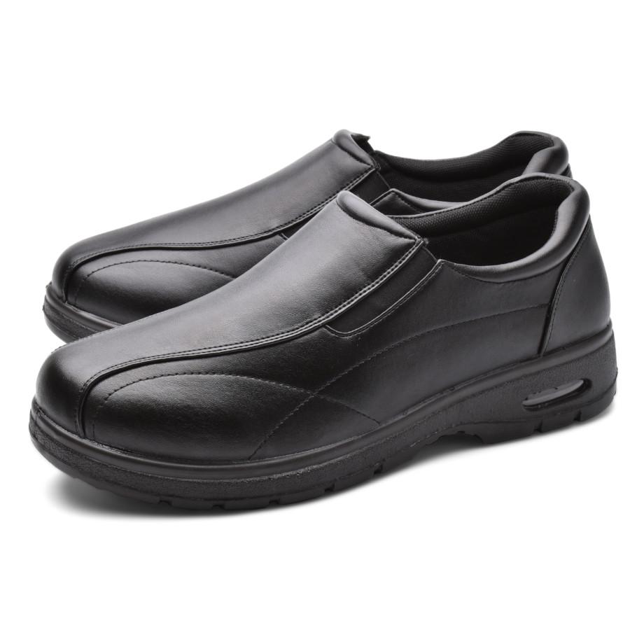 ströber ブラック ウォーキング革靴 81/2 （27cm） ストロバー STROBER メンズ コンフォートシューズ 26cm ブラック