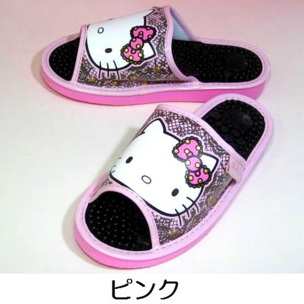 ハローキティ　健康サンダル　スリッパ　Hello Kitty　レディス　SA-04160　オフィス　室内　ベランダ　軒先｜kutunchi｜03