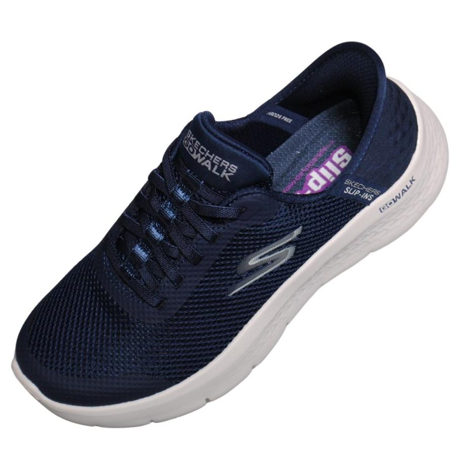 SKECHERS SPORTL 124836W 22cm〜26.5cm レディース GO WALK スニーカー ネイビー 運動靴 合皮 軽量｜kutunohoshikawa｜09