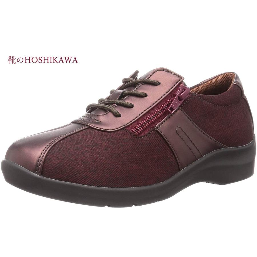 Eve 195tx イブ スニーカー 21 5cm 23cm Eeee レディース ｍワイン レースアップ ファスナー 合成皮革 月星 195tx Mwn Eve 靴のhoshikawa ヤフー店 通販 Yahoo ショッピング