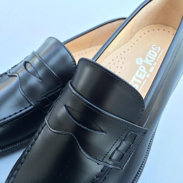 ST2045】ローファー学生通学靴/細身の革タイプE -EE /長時間履いても