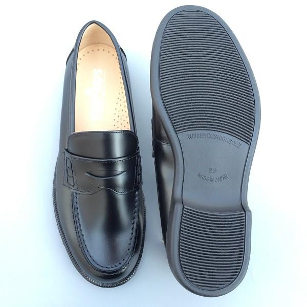 ST2045】ローファー学生通学靴/細身の革タイプE -EE /長時間履いても