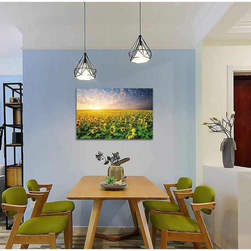 高額売筋 花 ひまわりの絵 絵画 向日葵 ポスター 風景 自然 木枠付き 絵画 幸運 風水 部屋飾り アートパネル 花 玄関 額付き インテリア 絵画 ウォールステッカー Pathwaysfl Org