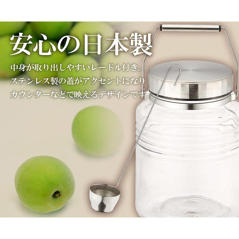 世界的に有名な アデリア 梅酒瓶 保存容器 保存瓶 Mcコンテナー5l レードル付 果実酒瓶 ステンレスキャップ ガラス瓶 梅瓶 日本製 817 食品保存容器 Www Cognitiva La