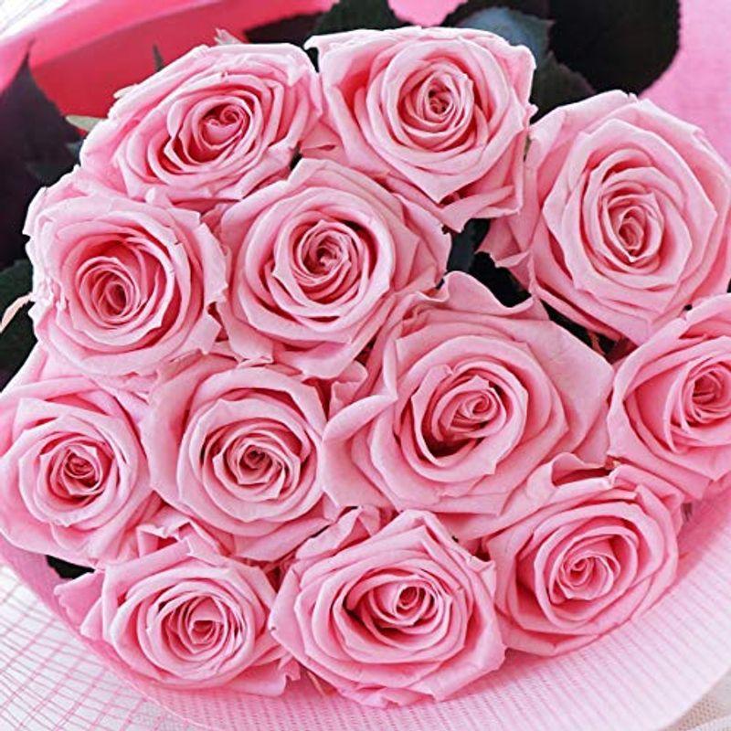 12本 まりか ダーズンローズ ピンク 花束 花 プリザーブドフラワー プロポーズ バラ Busict Com Au