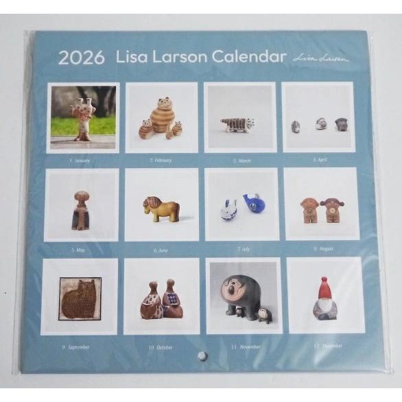 2026 リサ・ラーソン 壁掛けカレンダー セラミックワークス』 : く
