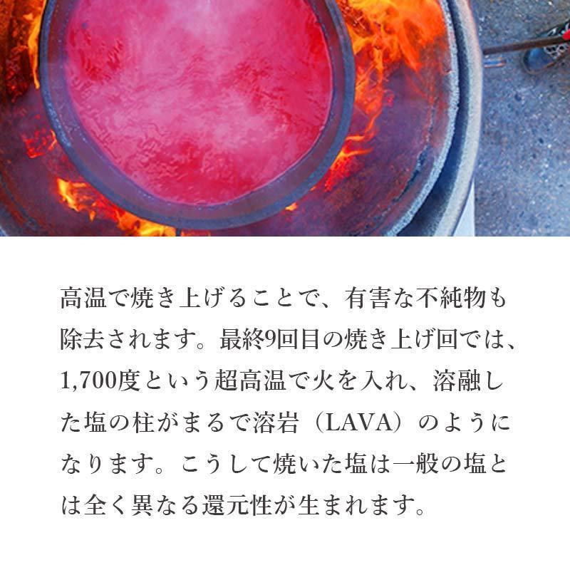 竹塩 塩 10g 送料無料 (LAVA竹塩 9回焼き) ミネラル 還元力 無添加 天日海塩 健康塩 粉末 料理 プレゼント ギフト 韓国 仁山 熱中症対策 桑郷｜kuwacyakuwanosato｜06