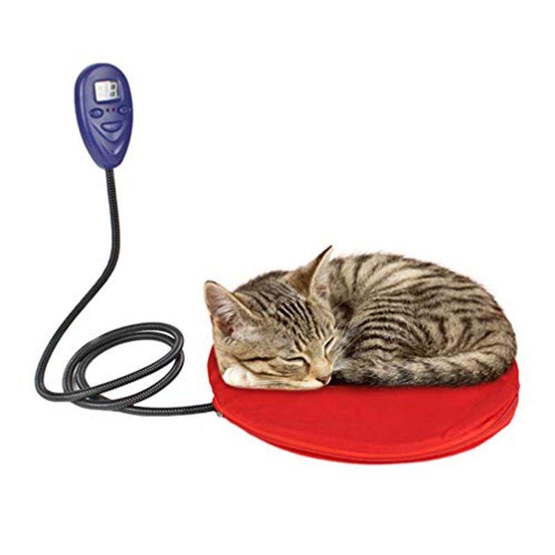 Popetpop ペット用ホットカーペット 電気ヒーター 犬 猫 暖房器具 30x30cm 過熱保護 寒さ対策 ポカ ７段階温度調節 30w 幸せなふたりに贈る結婚祝い