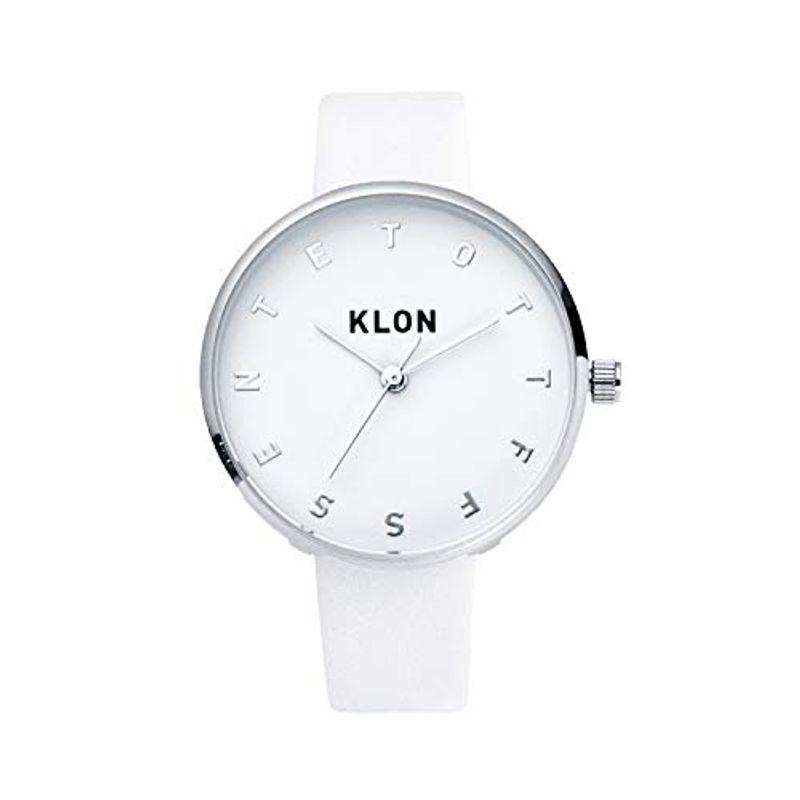 【オープニング大セール】 おしゃれ レディース メンズ 時計 クローン 腕時計 klon シンプル Ver.SILV WHITE TIME ALPHABET KLON 腕時計