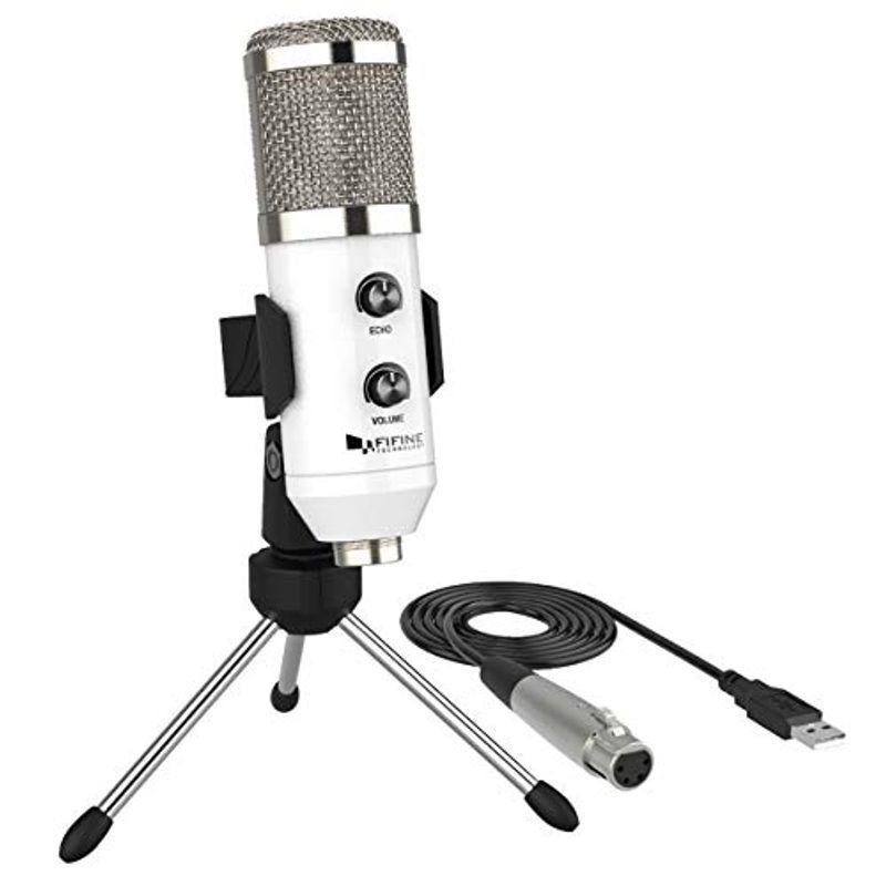 Fifine Usbマイク コンデンサーマイク 単一指向性 エコー機能付き Pc用マイク 在宅勤務 ライブ配信 録音 放送 ボイズチャット Kuwae 通販 Yahoo ショッピング