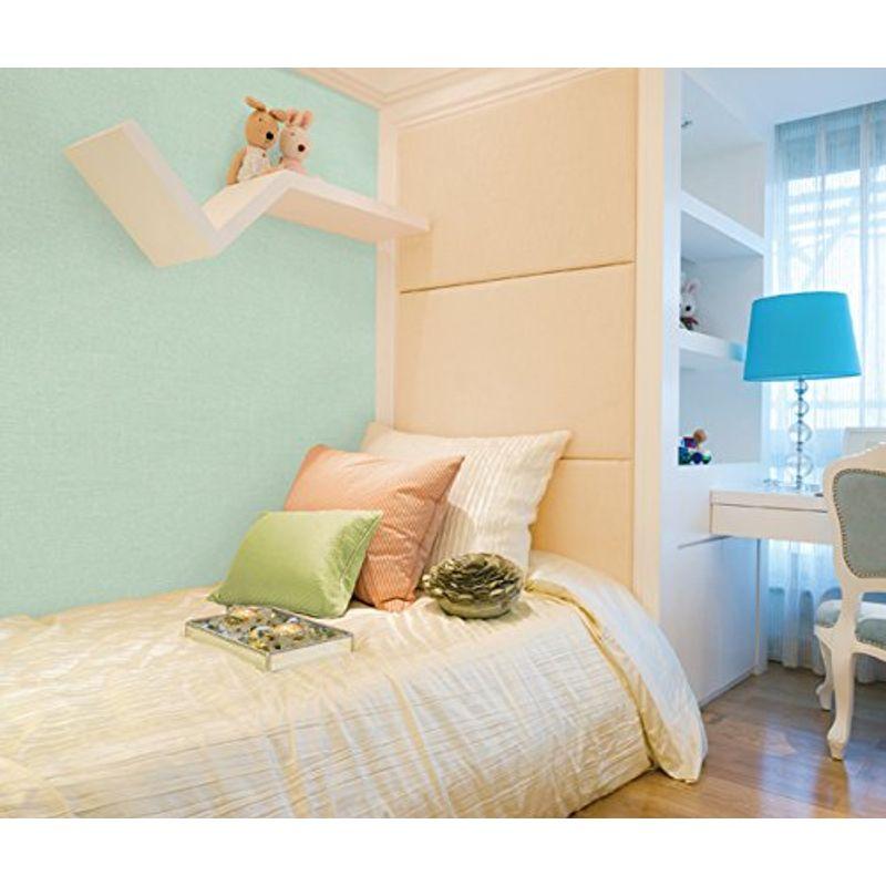 Hyudaesheet 内装 はがせる壁紙 シール式 ナチュラルミントグリーン 50cm幅x15メートル単位 ナチュラルミント