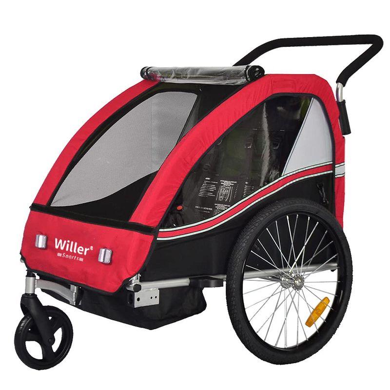 Willer ウィラー サイクルトレーラー 子供用 1人?2人乗り用 チャイルドトレーラー ベビーカー 自転車トレーラー バイクトレーラー 2022120104174700006