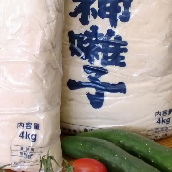酒粕 4kg 漬物用 ねり粕 天神囃子 漬物などに使う さけ粕 : 酒と特産品