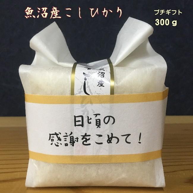 ぷちギフト 結婚 引っ越し 挨拶 退職 お返し 御祝【令和7年 白米300ｇ】かわいい お米 魚沼産コシヒカリ プレゼント交換 | コシヒカリ | 04