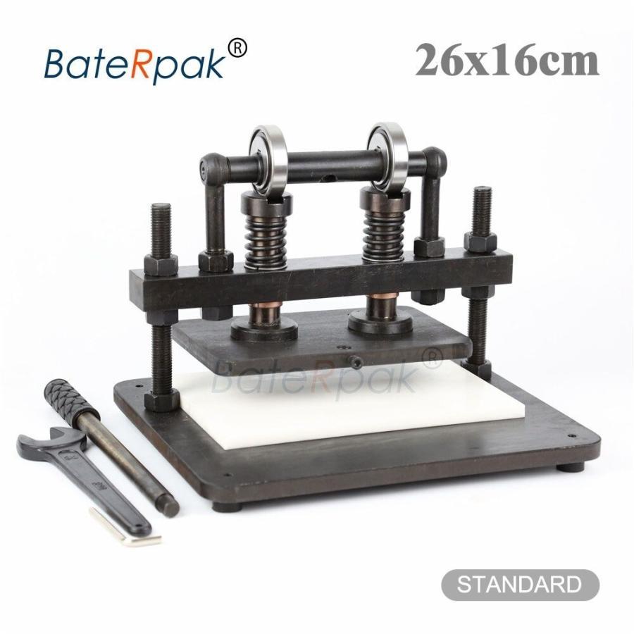 ハンドプレス機 ダブルホイール (26×16cm) 革裁断 革切断 レザー切断