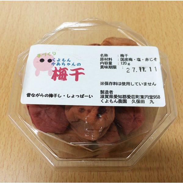 くよもんかあちゃんの手作り生 梅干 120g10パックセット : くよもん