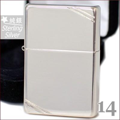 ZIPPO ジッポー 14 スターリングシルバー フラットトップ