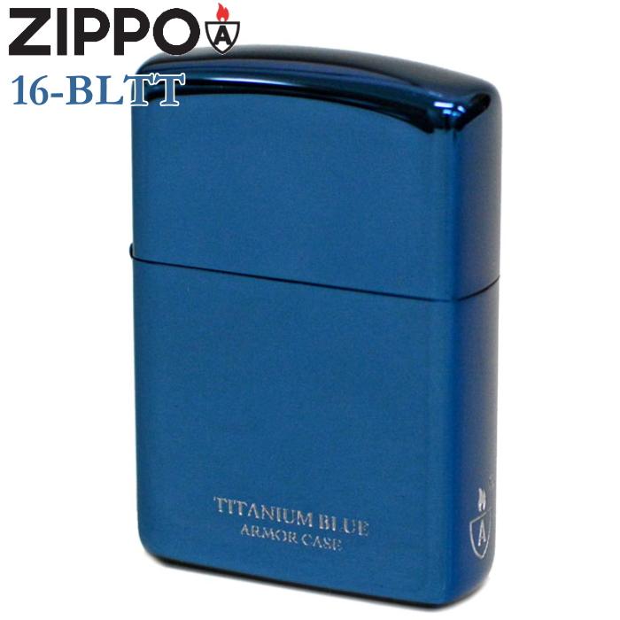 B ジッポー　ピース　ブルーチタン ZIPPO（ジッポー） アーマー 16-BLTT チタンコーティング ブルー UNMiX