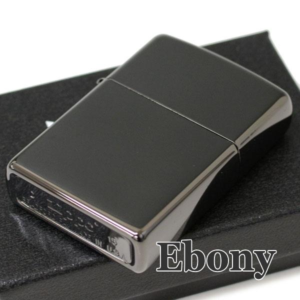 ZIPPO ジッポー 24756 Ebony エボニー ダークブラック PVD加工 漆黒 無地 ZIPPOライター ジッポライター 人気
