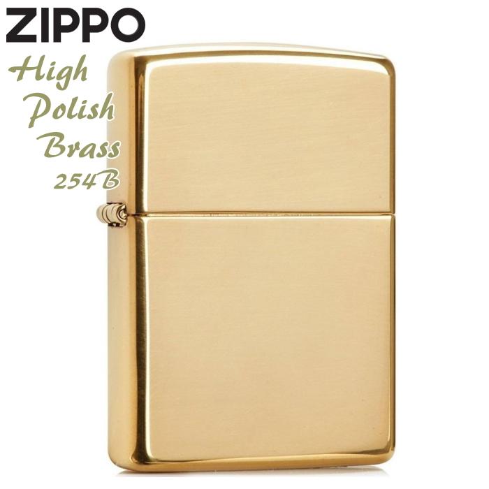 ZIPPO（ジッポー） 254B ハイポリッシュブラス 無地 ソリッドブラス